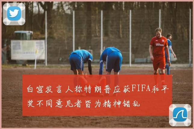 白宫发言人称特朗普应获FIFA和平奖不同意见者皆为精神错乱